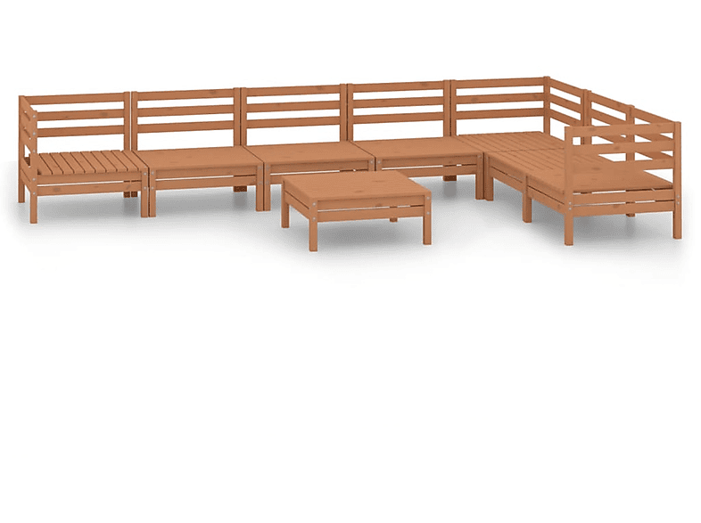 Stuhlset, Gartentisch- Braun 3083022 VIDAXL und