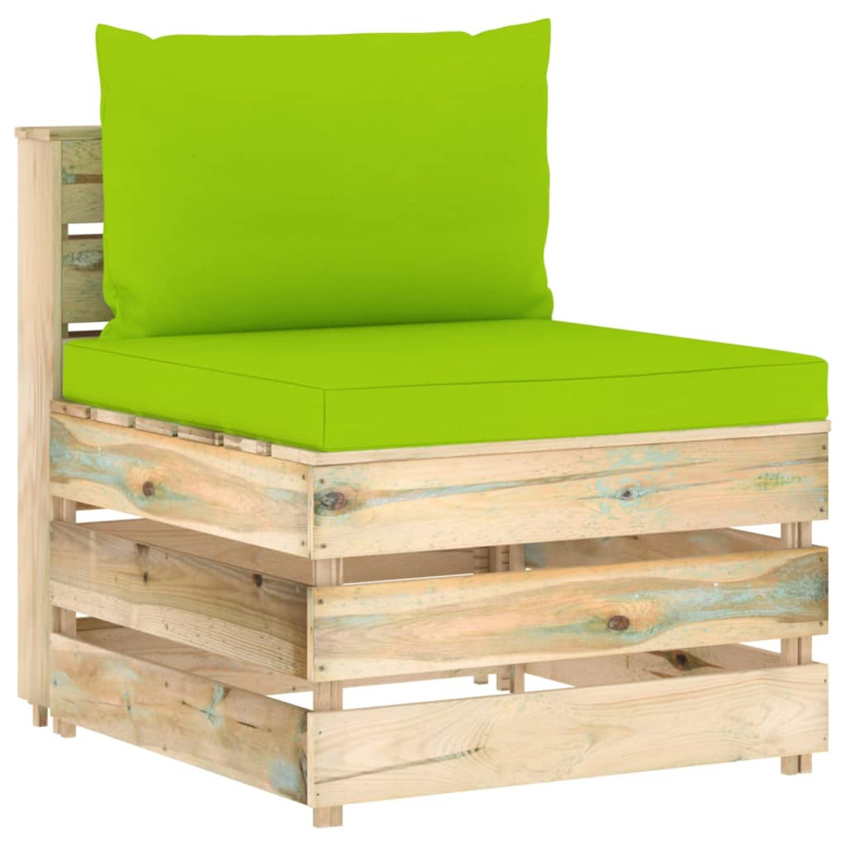 Gartentisch- Stuhlset, VIDAXL 3074614 und Grün