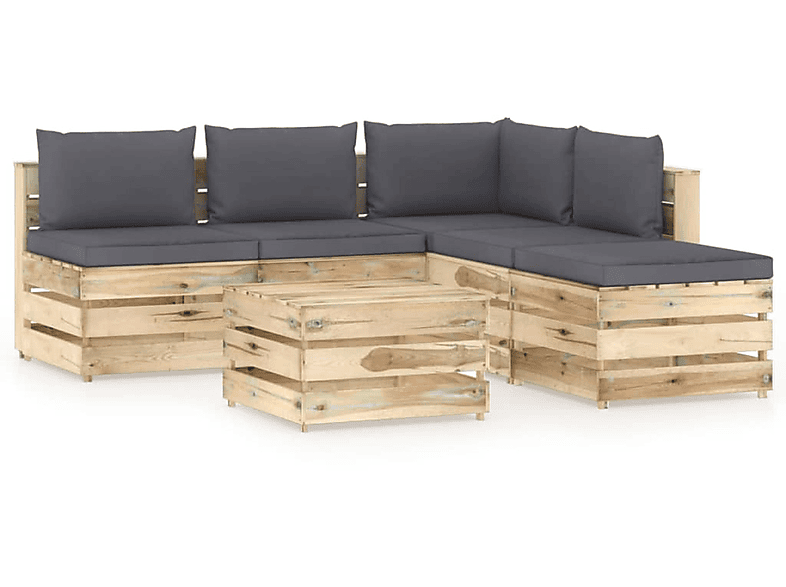 VIDAXL 3074699 Gartentisch- und Stuhlset, Grün