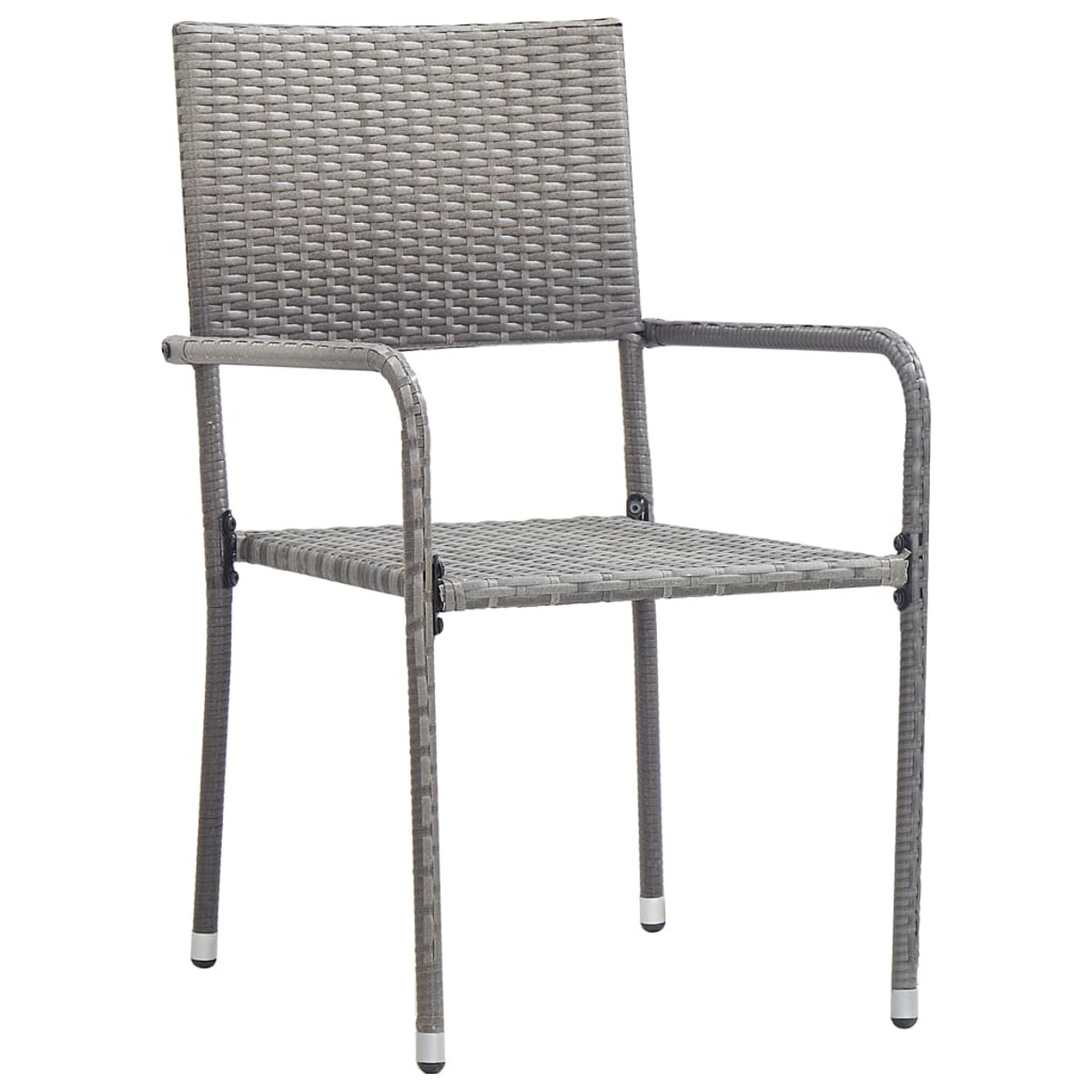 VIDAXL Gartentisch- Stuhlset, 3072040 Grau und