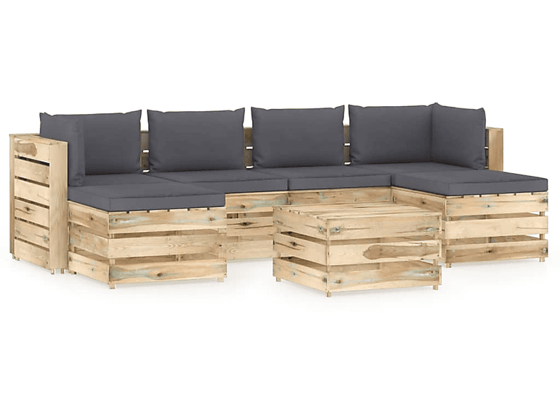 VIDAXL 3074711 Gartentisch- und Stuhlset, Grün