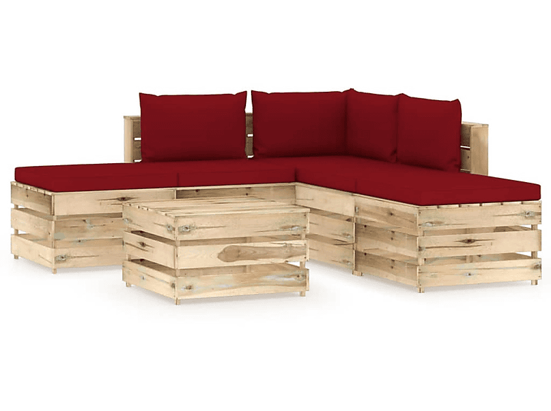 und 3074660 Grün VIDAXL Stuhlset, Gartentisch-