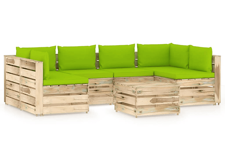 VIDAXL 3074734 Gartentisch- Stuhlset, Grün und