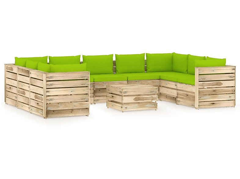 VIDAXL 3074770 Grün und Stuhlset, Gartentisch