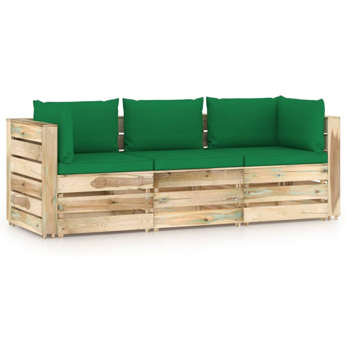 Stuhlset, 3074560 Gartentisch- VIDAXL Grün und