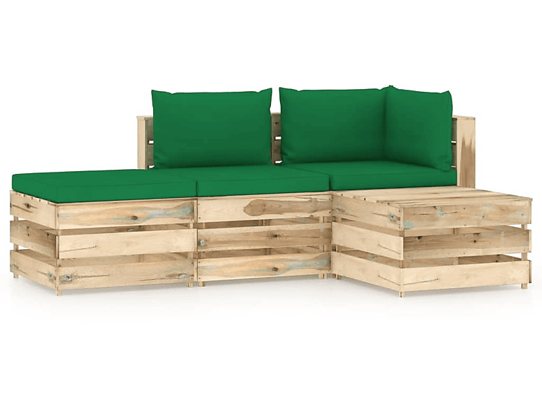 Grün VIDAXL und Stuhlset, Gartentisch- 3074596