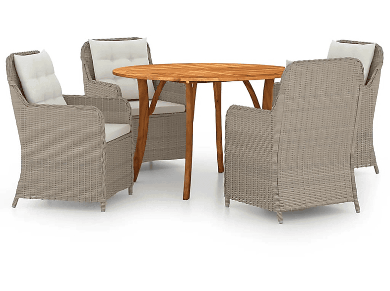 VIDAXL 3071830 Gartentisch- Stuhlset, und Braun