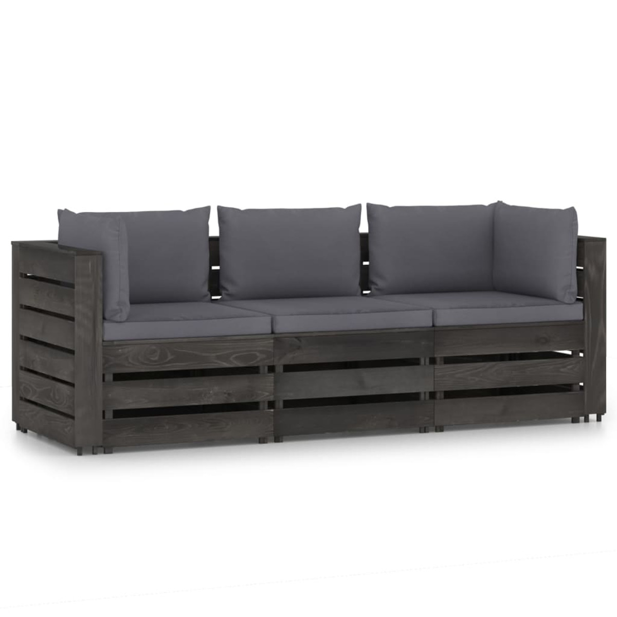 Grau Stuhlset, 3068168 Gartentisch- und VIDAXL