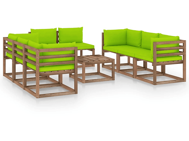 VIDAXL und Grün Gartentisch- Stuhlset, 3067547