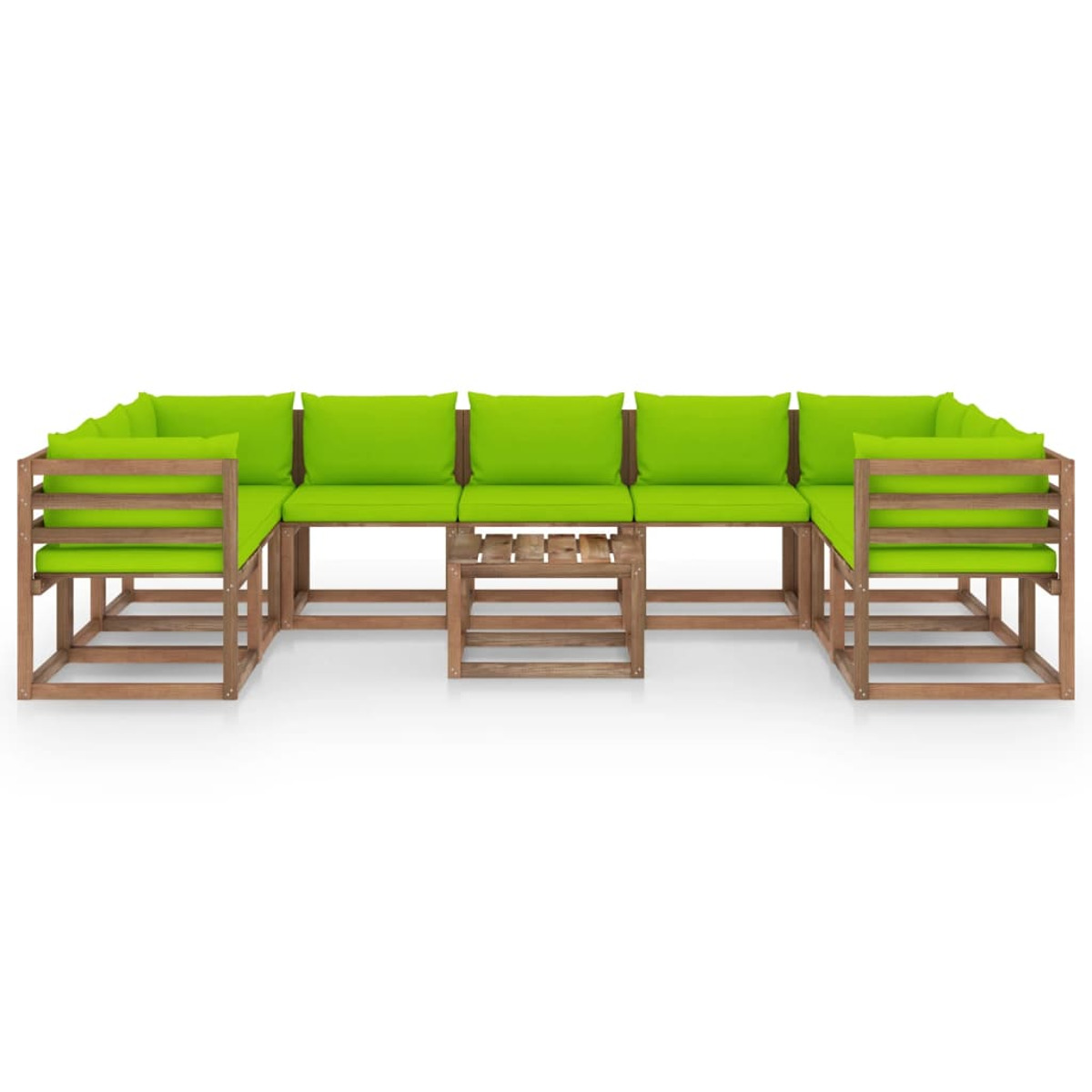 VIDAXL 3067523 Grün und Gartentisch- Stuhlset