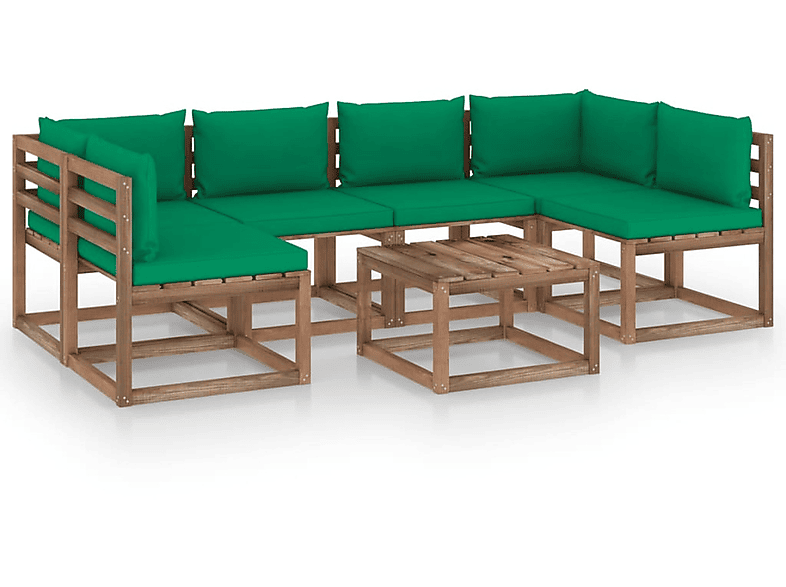 3067481 und Gartentisch- VIDAXL Stuhlset, Braun