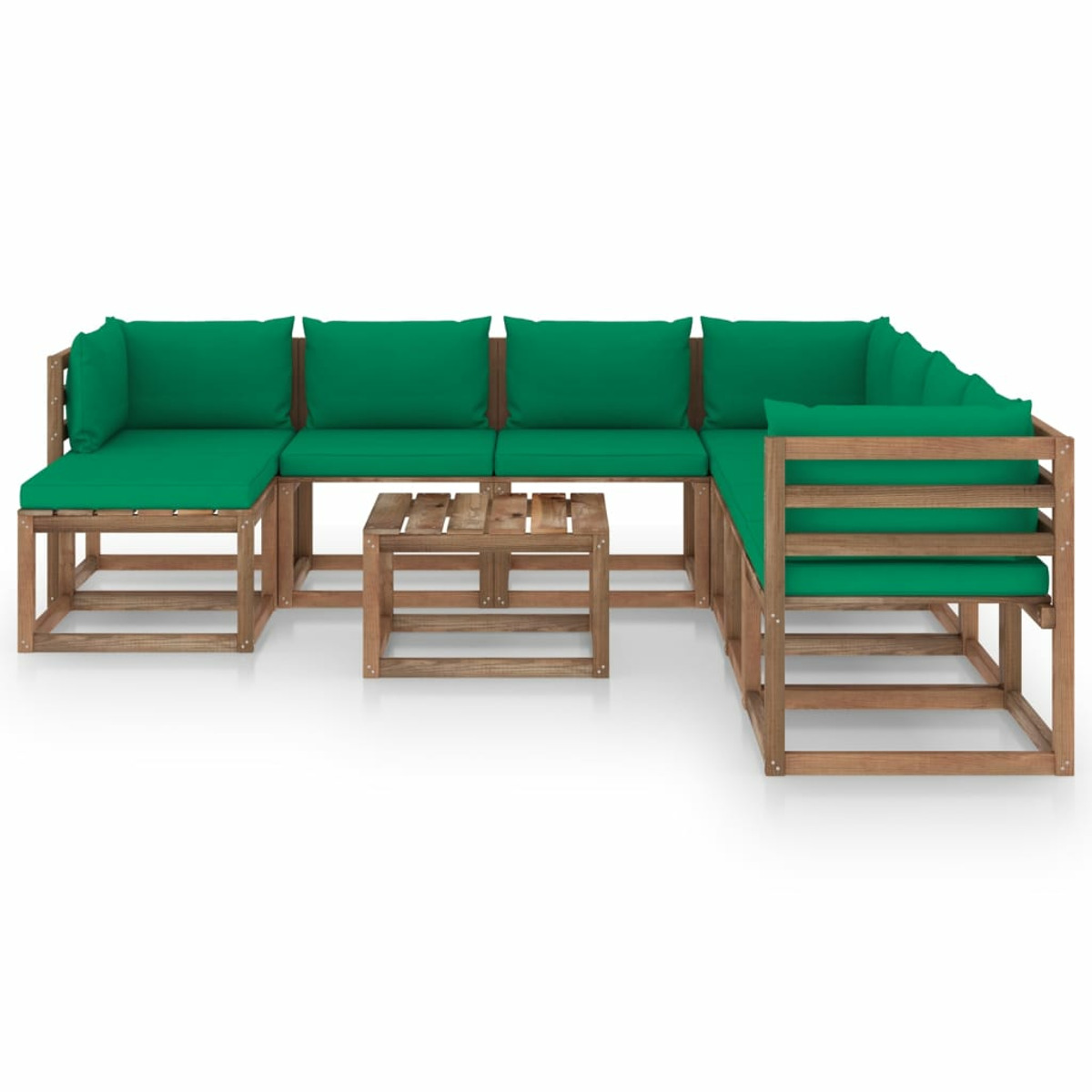 VIDAXL 3067553 Gartentisch- und Stuhlset, Grün