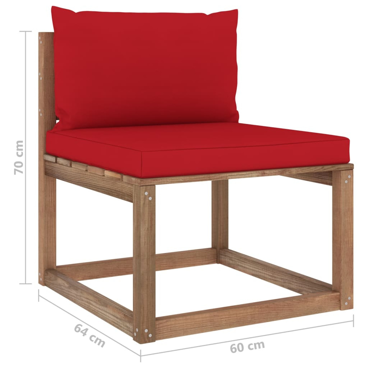 Braun Gartentisch- Stuhlset, 3067338 und VIDAXL