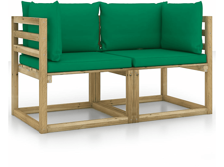 VIDAXL 3065084 Gartentisch- und Stuhlset, Grün | Gartenmöbel Sets