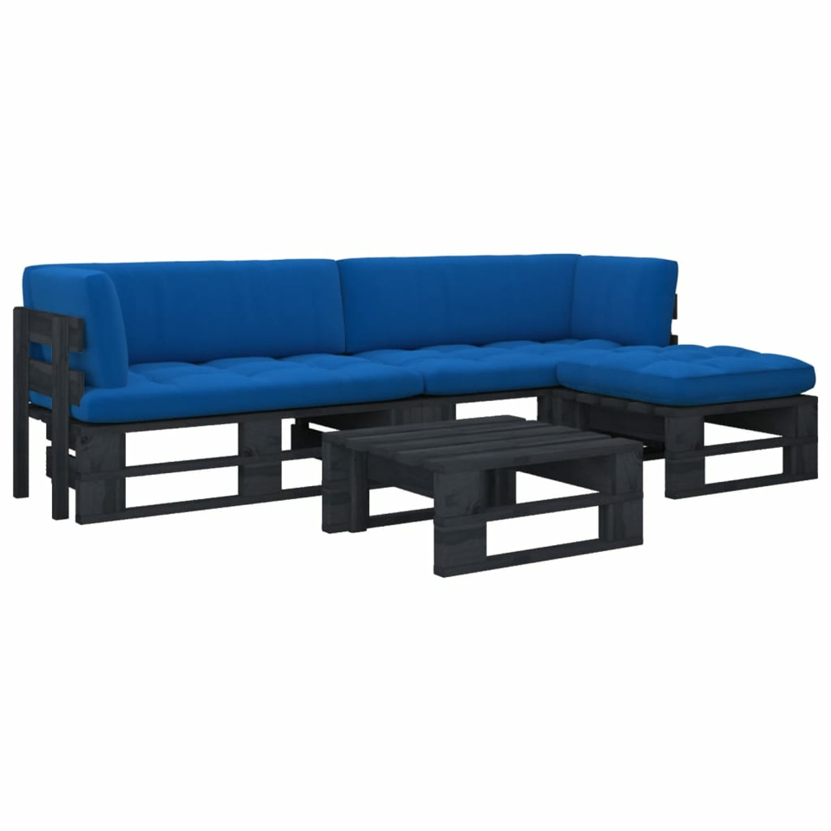 VIDAXL 3066802 Stuhlset, Gartentisch- und Blau