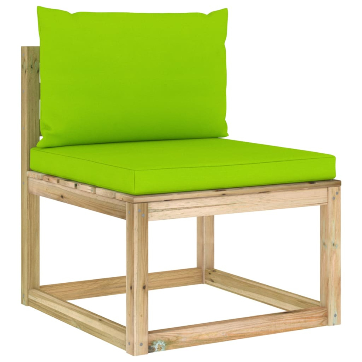 Gartentisch- Stuhlset, und Hellgrün 3065281 VIDAXL