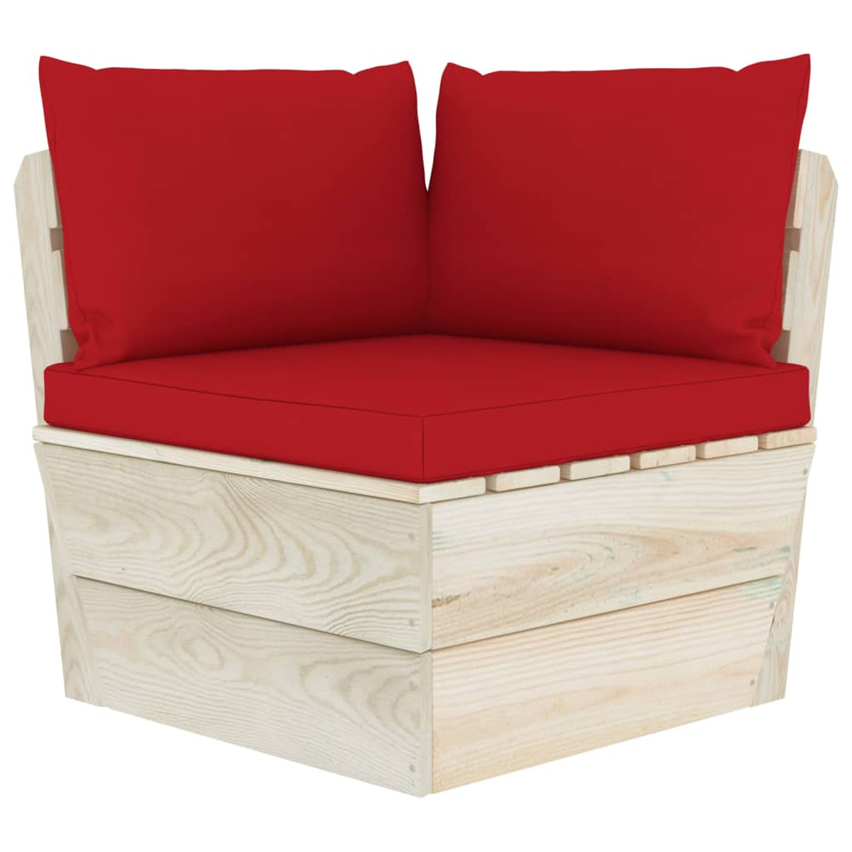 VIDAXL 3063390 Gartentisch- Stuhlset, Rot und