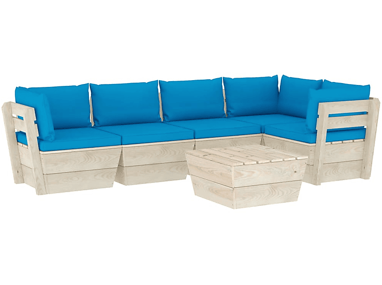 VIDAXL 3063568 Gartentisch- und Stuhlset, Blau | Gartenmöbel Sets