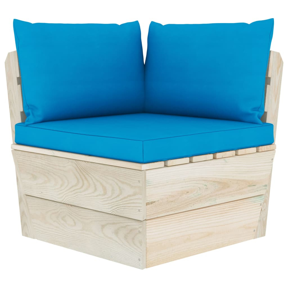 VIDAXL Stuhlset, und Gartentisch- Blau 3063580