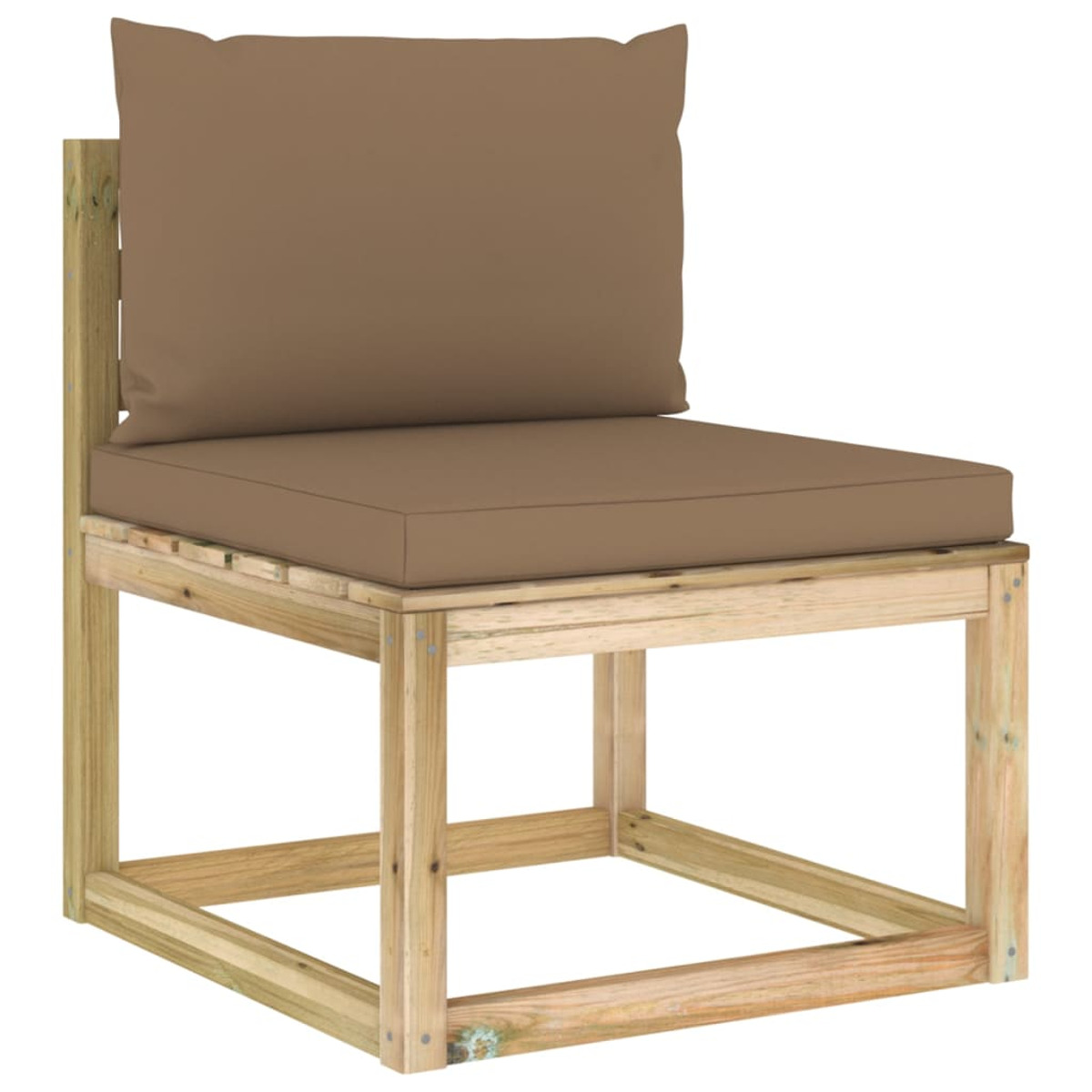 Braun Gartentisch- Stuhlset, 3065197 und VIDAXL