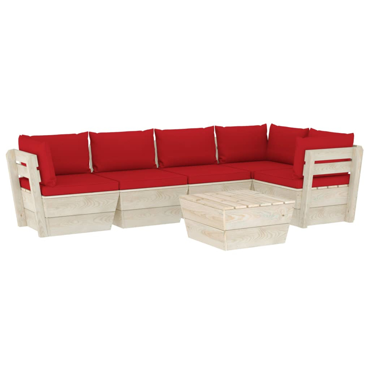 VIDAXL 3063570 Stuhlset, Gartentisch- und Rot