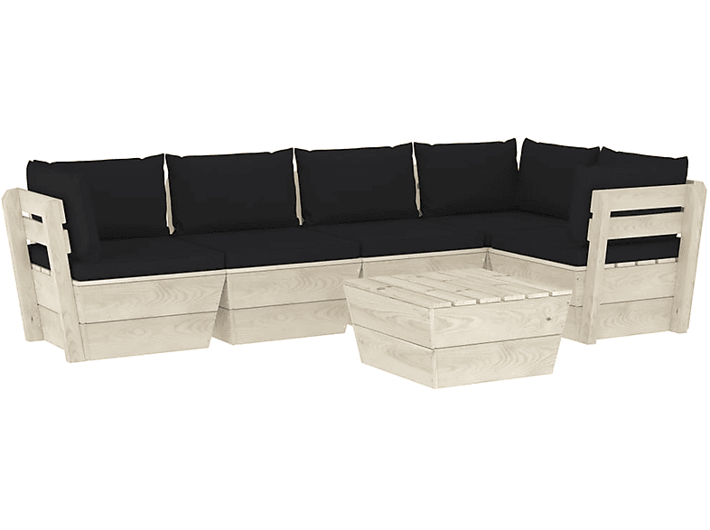 VIDAXL 3063571 Gartentisch- und Stuhlset, Schwarz