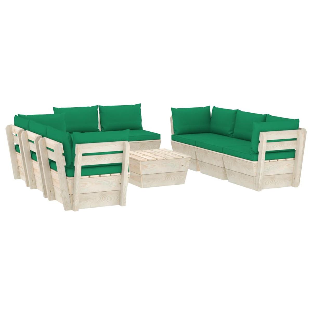 VIDAXL 3063653 Gartentisch- Stuhlset, Grün und