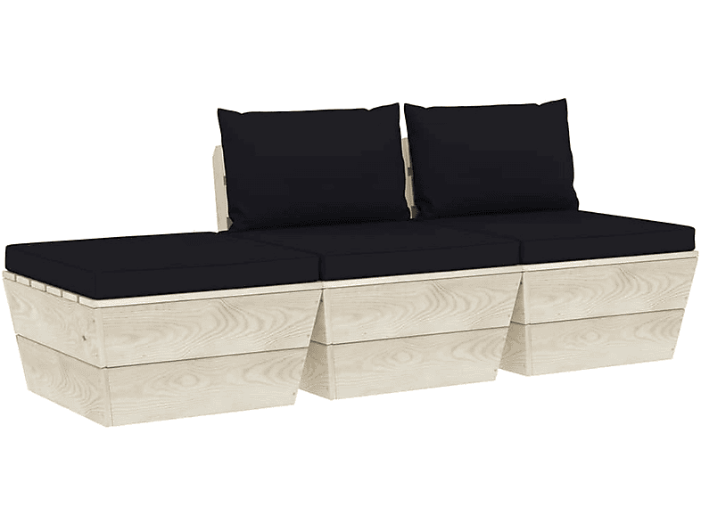 Schwarz Gartentisch- VIDAXL 3063415 Stuhlset, und