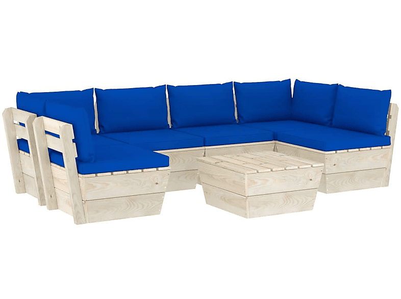 VIDAXL 3063598 Gartentisch- und Stuhlset, Blau | Gartenmöbel Sets