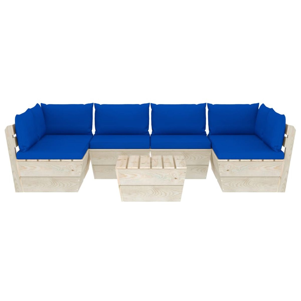 Blau und Gartentisch- 3063598 Stuhlset, VIDAXL