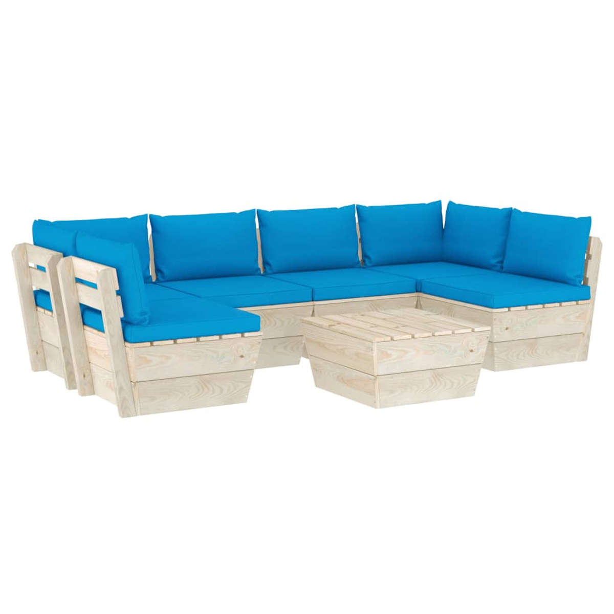 VIDAXL 3063592 Gartentisch- Stuhlset, und Blau