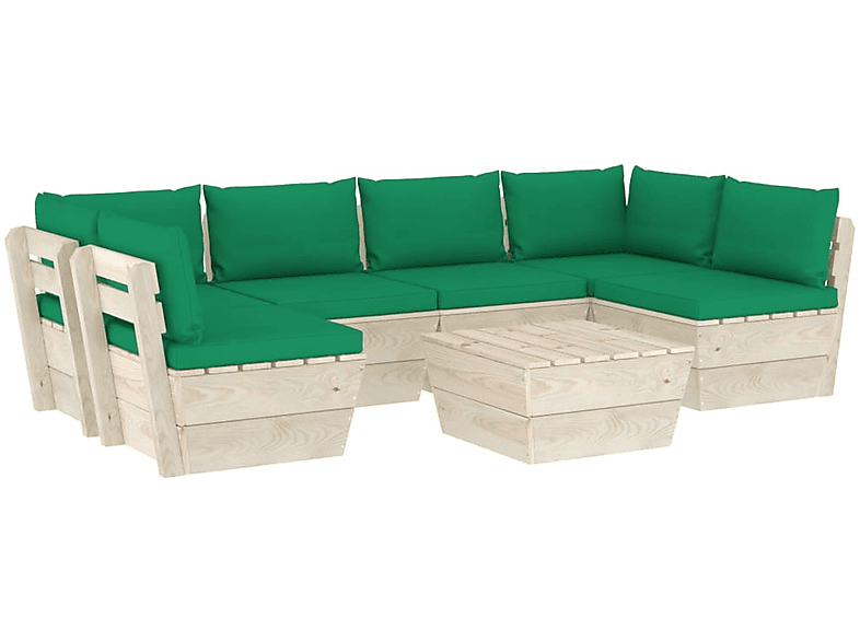3063593 Grün VIDAXL Gartentisch- Stuhlset, und