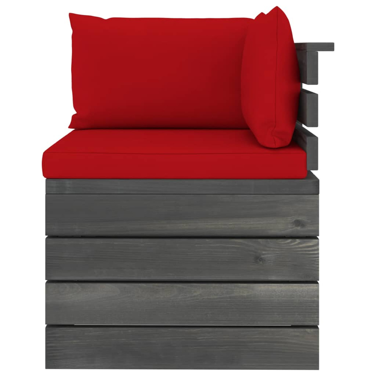 Rot Stuhlset, und Gartentisch- VIDAXL 3061833