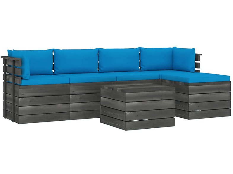 Blau Gartentisch- Stuhlset, und VIDAXL 3061867