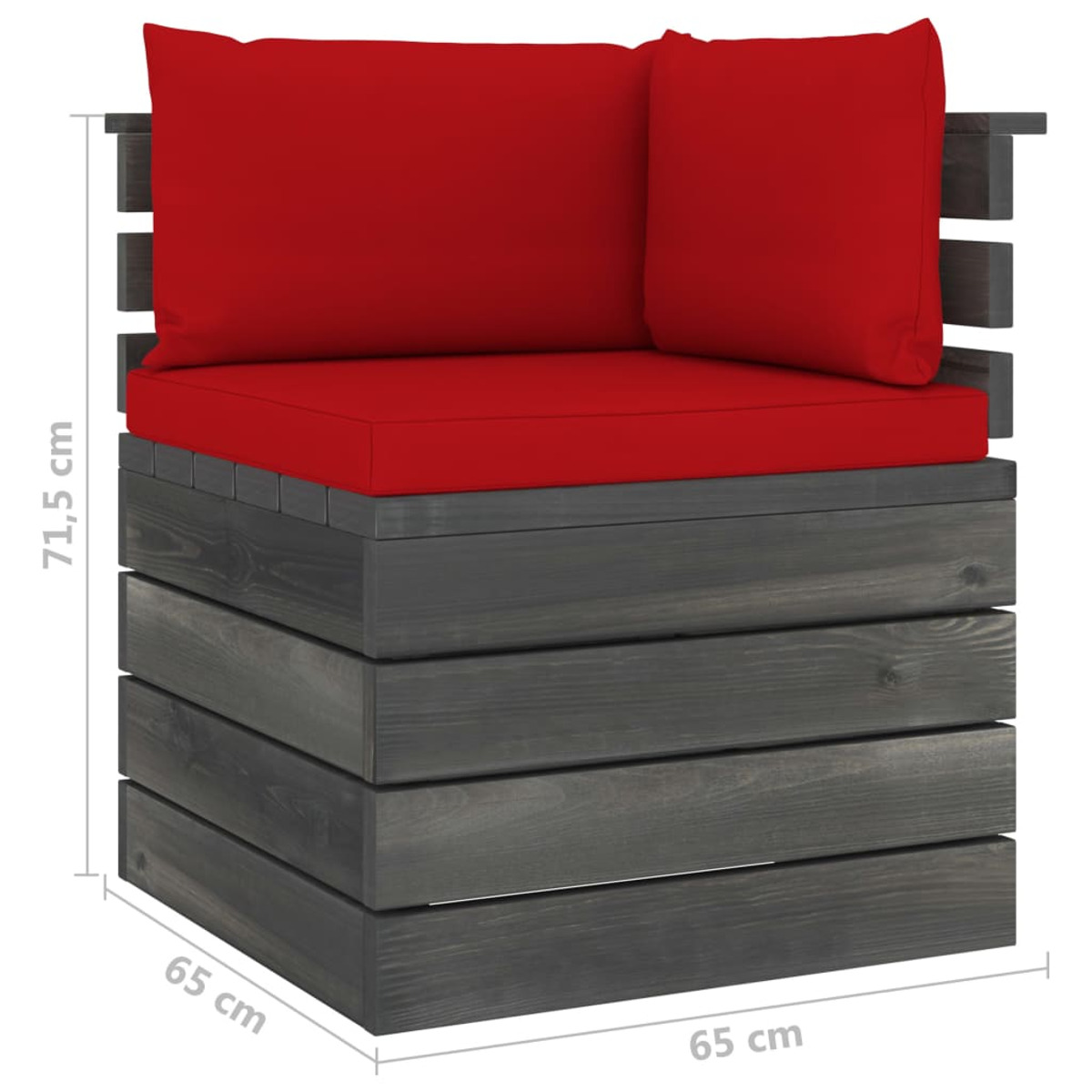 Rot Stuhlset, und 3062049 Gartentisch- VIDAXL