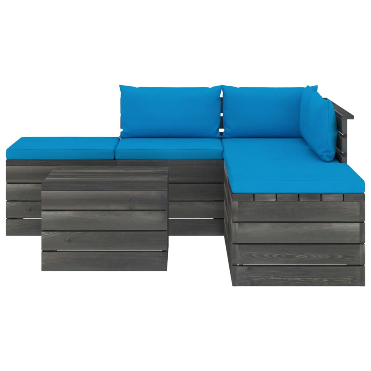VIDAXL 3061843 Gartentisch- Stuhlset, und Blau