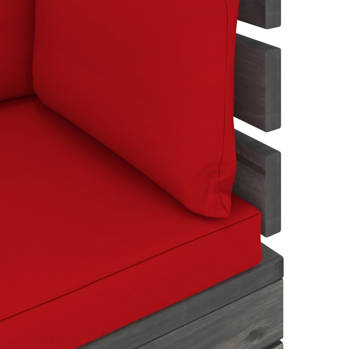 Gartentisch- Stuhlset, und Rot VIDAXL 3061929