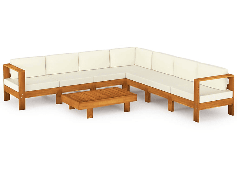 VIDAXL 3057940 Gartentisch- und Stuhlset, Weiß