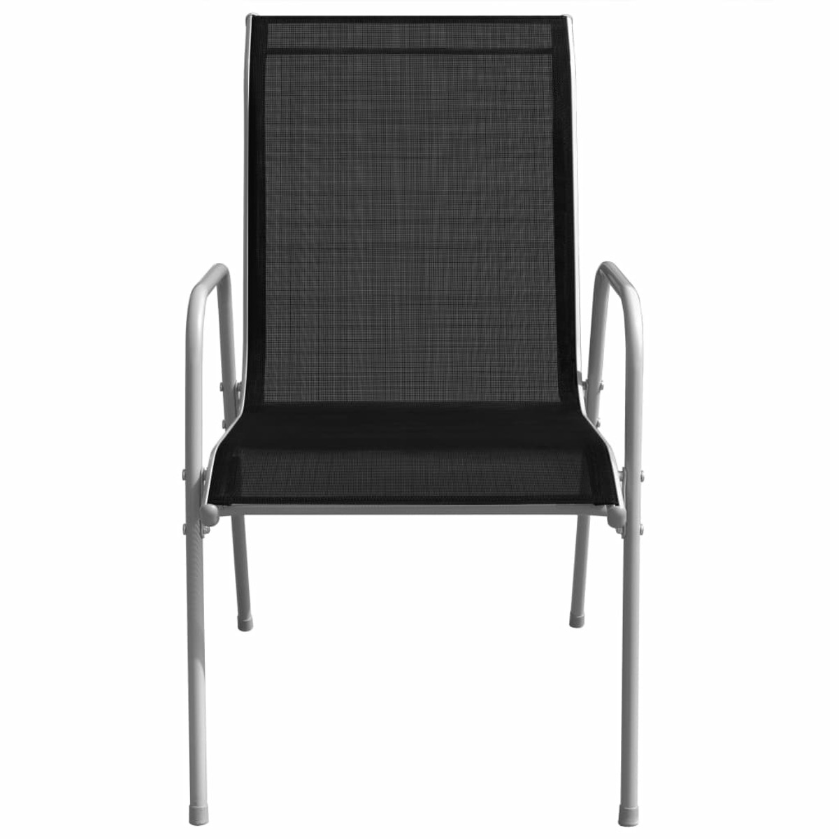 und Gartentisch- Stuhlset, VIDAXL Grau 43317