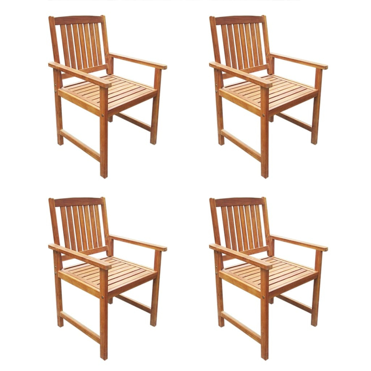 VIDAXL 42622 Stuhlset, und Gartentisch- Braun