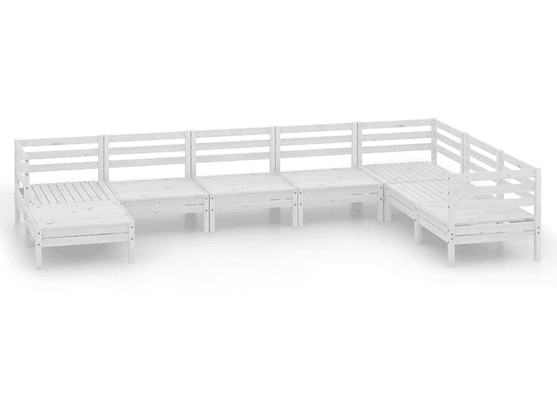 Stuhlset, VIDAXL und 3082985 Gartentisch- Weiß