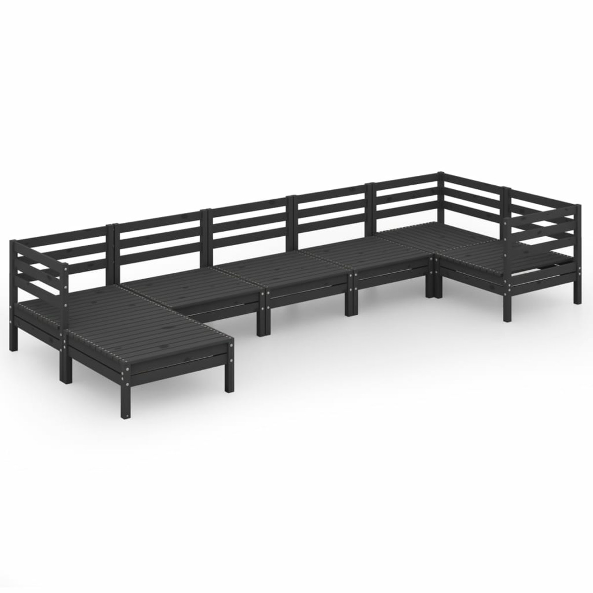 3082968 Schwarz und Stuhlset, Gartentisch- VIDAXL