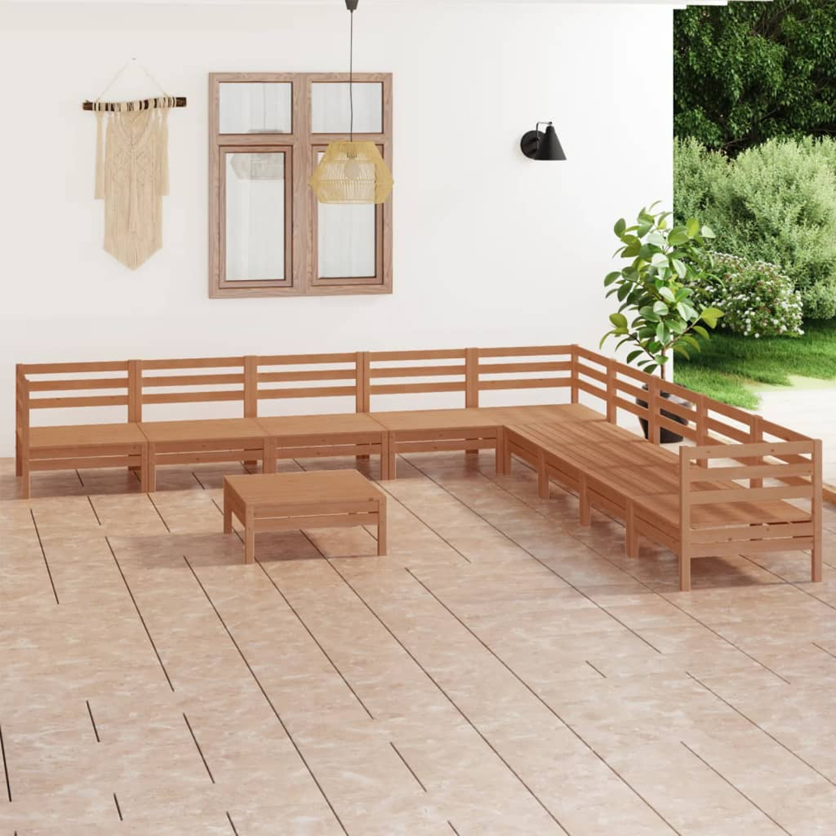 Braun 3083122 Stuhlset, VIDAXL und Gartentisch-