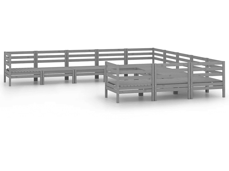 VIDAXL 3083286 und Grau Stuhlset, Gartentisch