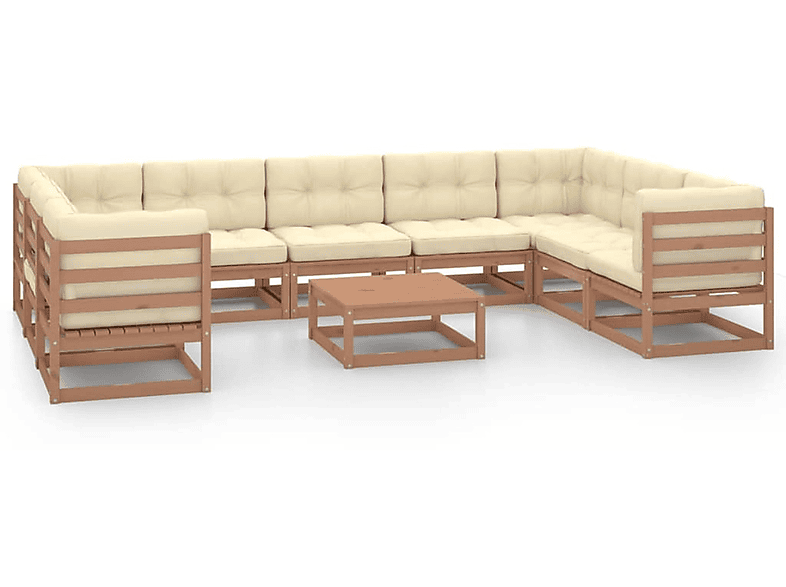 Braun und Gartentisch- Stuhlset, VIDAXL 3078147