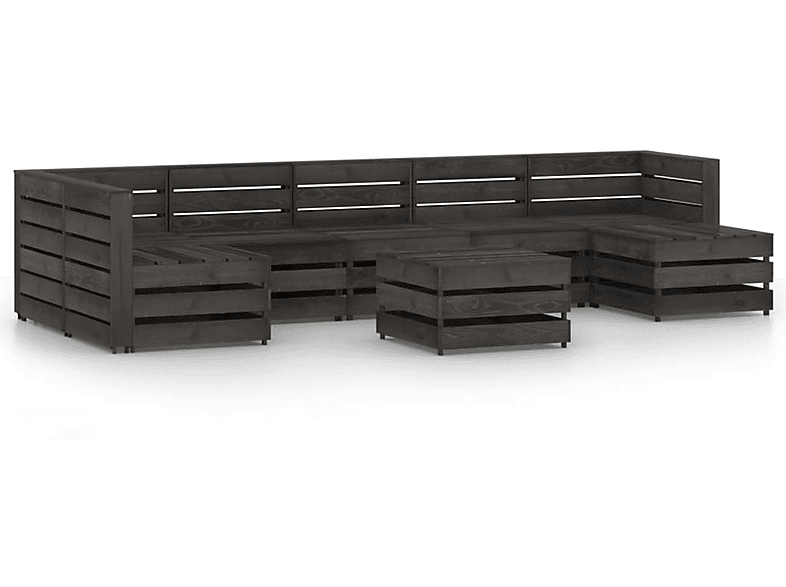 Grau und Stuhlset, VIDAXL Gartentisch- 3068082