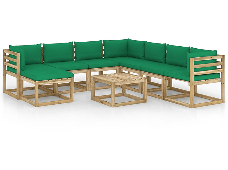 Grün VIDAXL und Gartentisch- Stuhlset, 3065107
