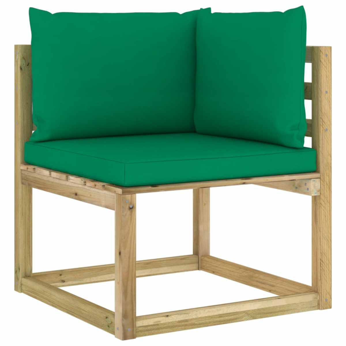 VIDAXL Gartentisch- 3065102 Stuhlset, Grün und