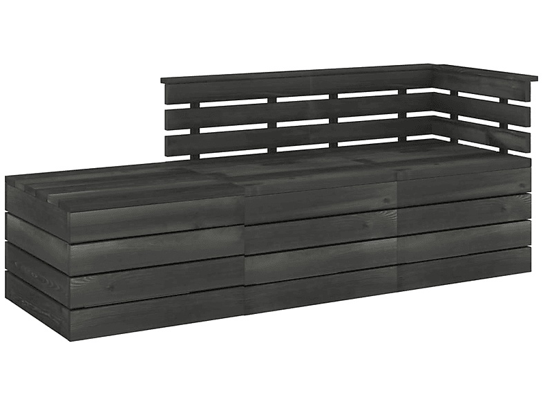 Grau VIDAXL Gartentisch- 3063738 Stuhlset, und