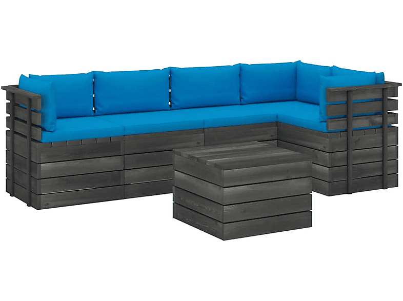 VIDAXL 3061951 Gartentisch- und Stuhlset, Blau | Gartenmöbel Sets
